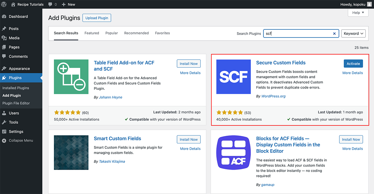 Scf Plugin ART 324 | WordPress Guide
