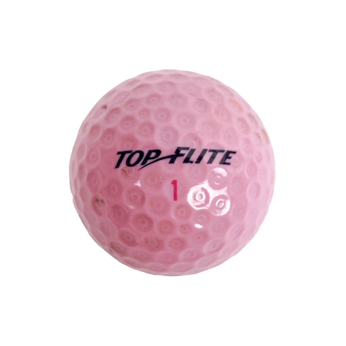 pink Top Flite golf ball