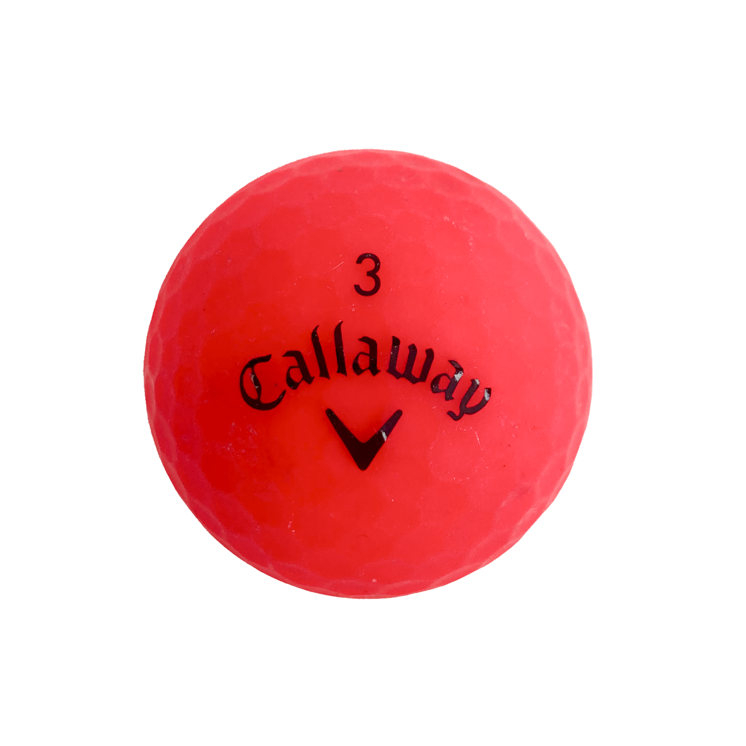 red callaway golf ball