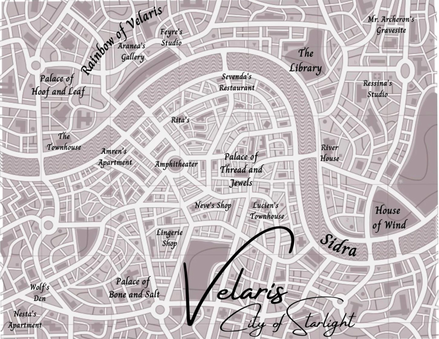 map of velaris