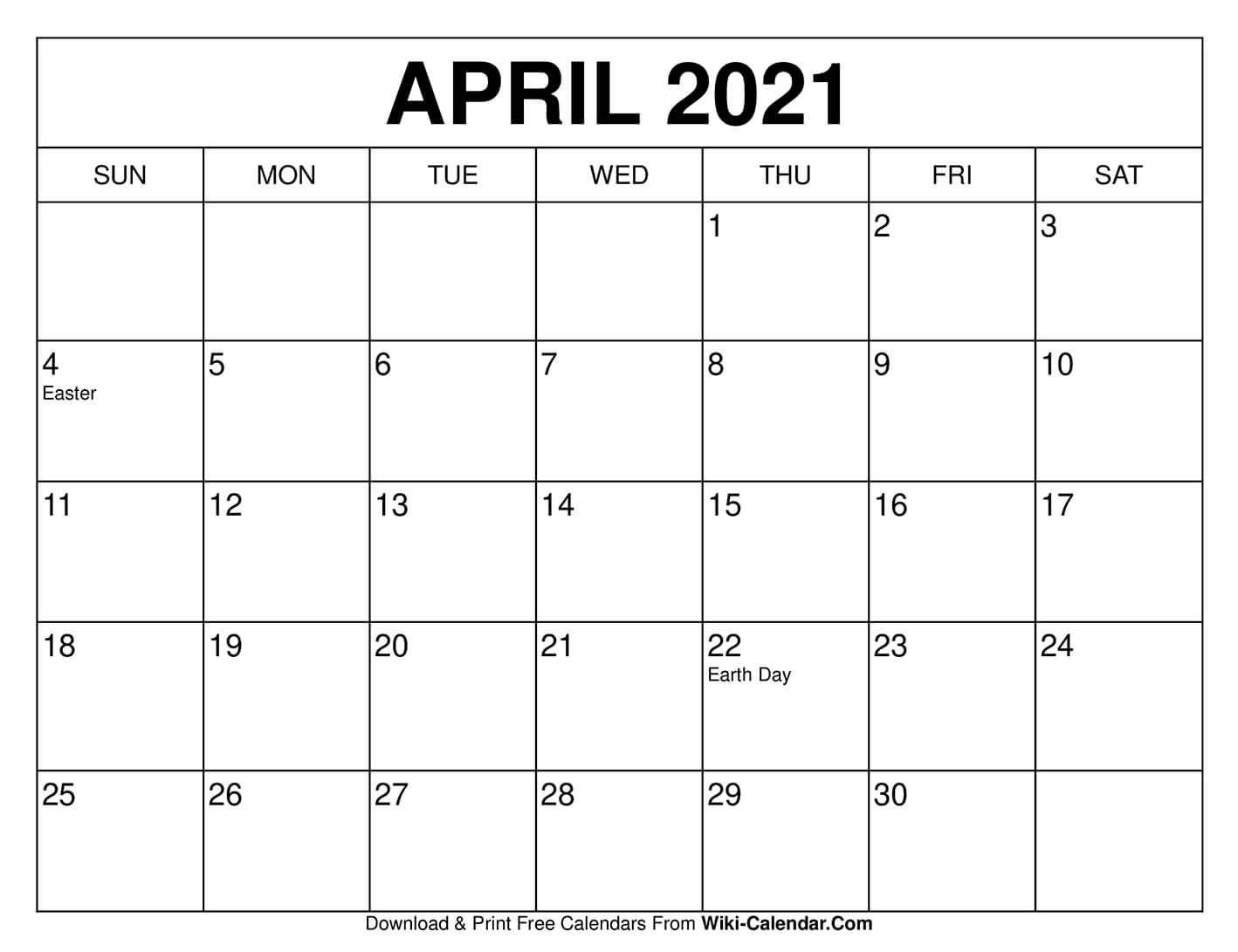 Calendar of events.