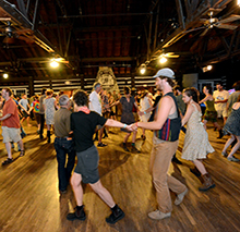 People dancing at Camp Washington-Carver.